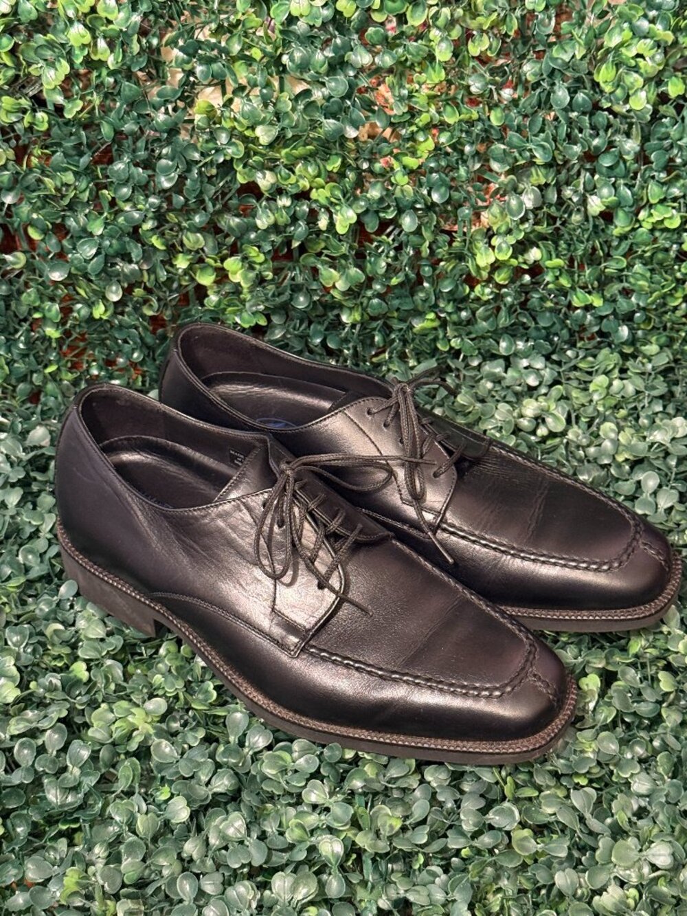 Neil M Men's President Oxford Dress Black Leather Shoes size 8 D
